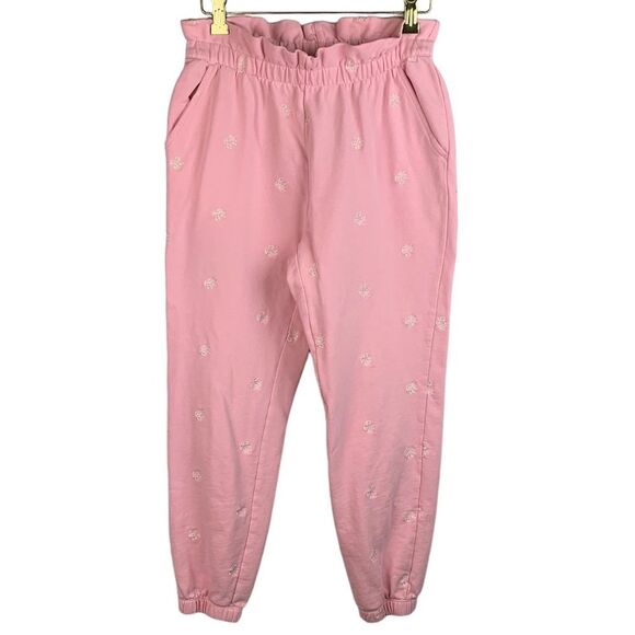 Draper James Pants - Draper James women’s pink floral embroidery Bobbie sweatpants jogger small